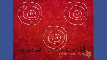 Biased v unbiased estimators