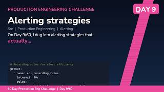 Alerting Strategies That Actually Work in Production - Day 9/60 Production Engineering Wealth