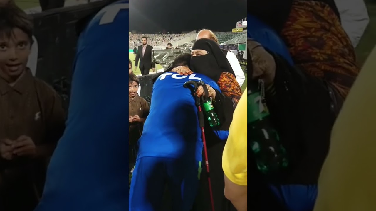 Babar Azam meeting with Shadab Kban's Parents in Rawalpindi stadium