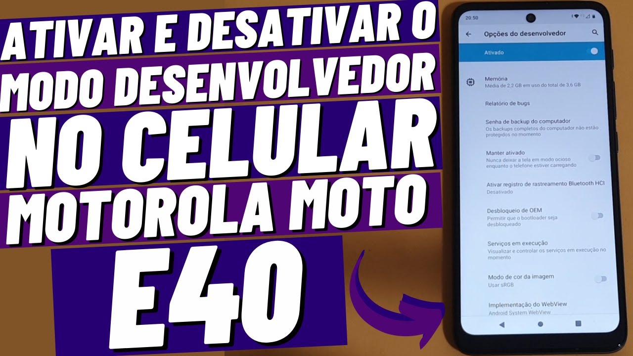 COMO ATIVAR E DESATIVAR O MODO DESENVOLVEDOR NO CELULAR MOTOROLA MOTO ...
