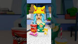 Eat Chips without Mom Knowing 😂 Brookhaven Meme #roblox #funny #shorts