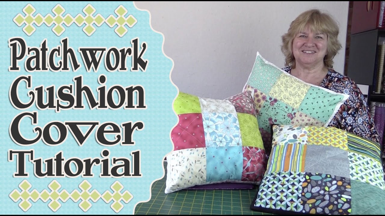 Patchwork Quilted Envelope Cushion Cover Tutorial Youtube