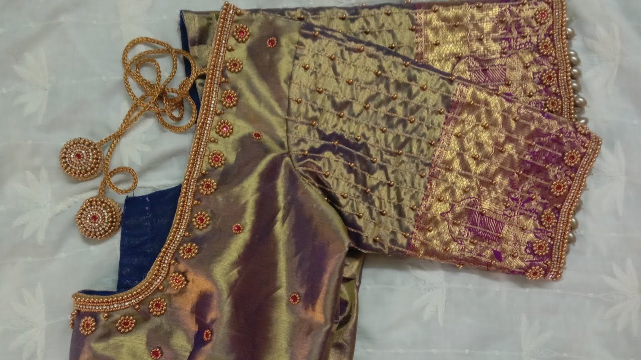 My third order #bridal Maggam work #aari work blouse