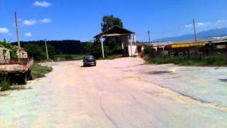 Trabant drift attempt.