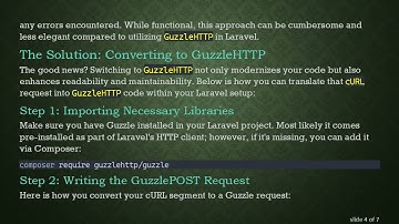 Transforming cURL Code to GuzzleHTTP with Laravel