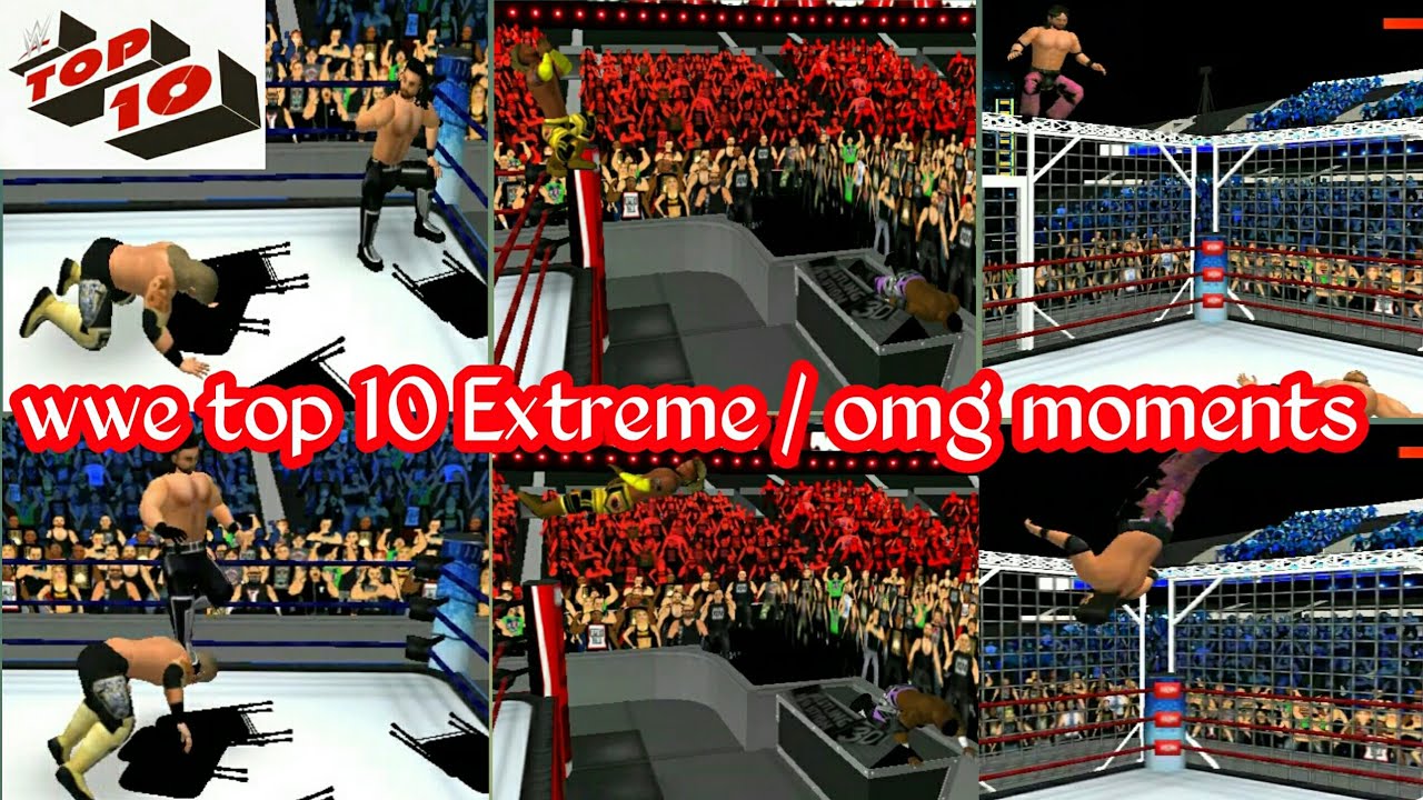 wr3d top 10 extreme / omg moments | wrestling revolution 3d