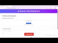 AI Resume Shortlisting Bot – Smart Candidate Ranking with Job Match Analysis | Demo by Swadesh
