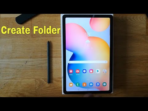 How to Create Folder in Samsung Galaxy Tab S6 Lite - Easy Trick