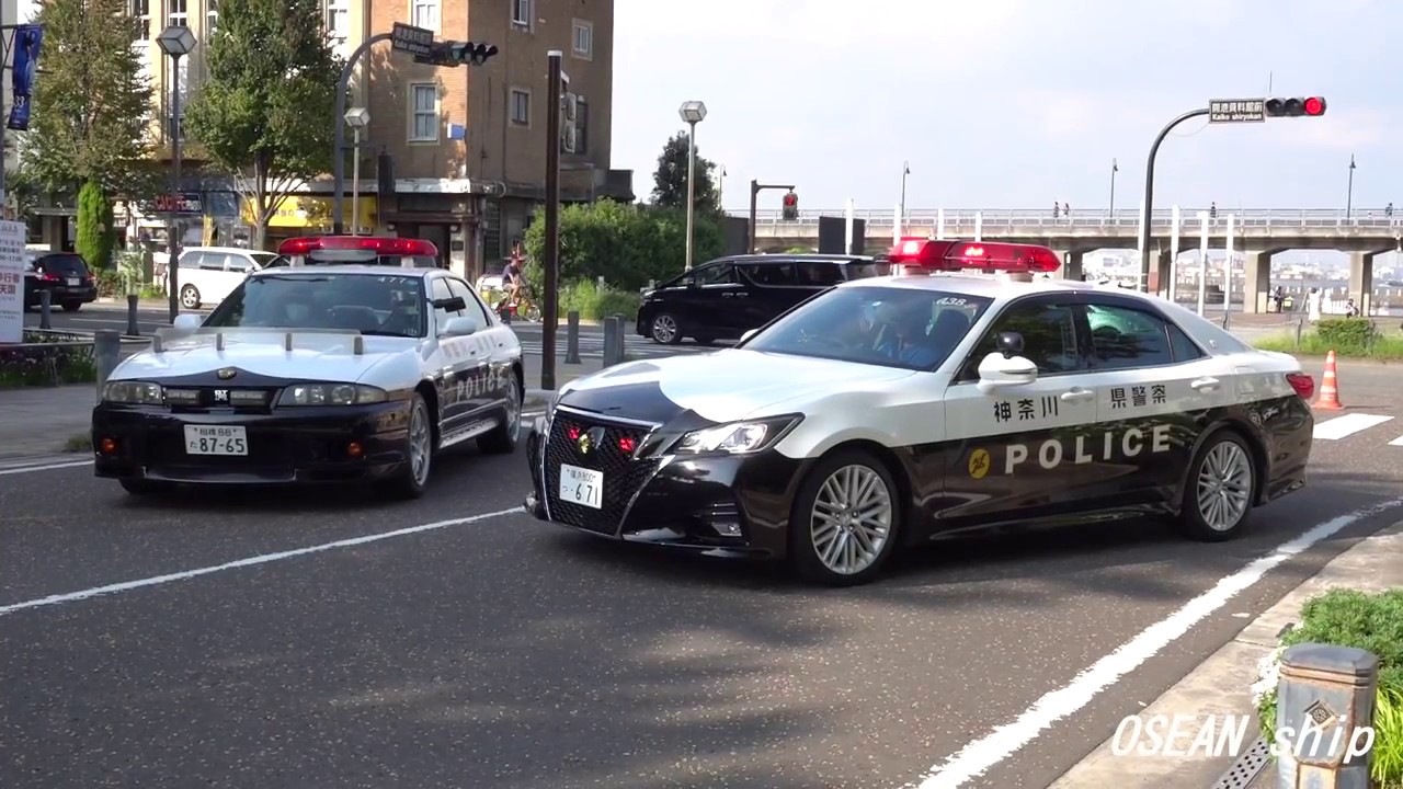 2018年9月24日 R33スカイライン GT-R オーテックVer パトカー＆S21クラウンパトカー神奈川県警