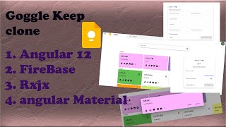 Google Keep Clone | Angular 12 | Firebase | angular Material | Rxjx |