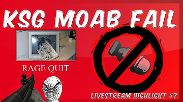 Livestream Highlight #7 KSG MOAB Fail - Rage Quit - Modern Warfare 3