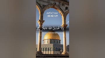 سورة إبراهيم Surah Ibrahim من الأية 42إلى43 #الخشوع #quran #محبي_القرأن_الكريم #راحة_نفسية