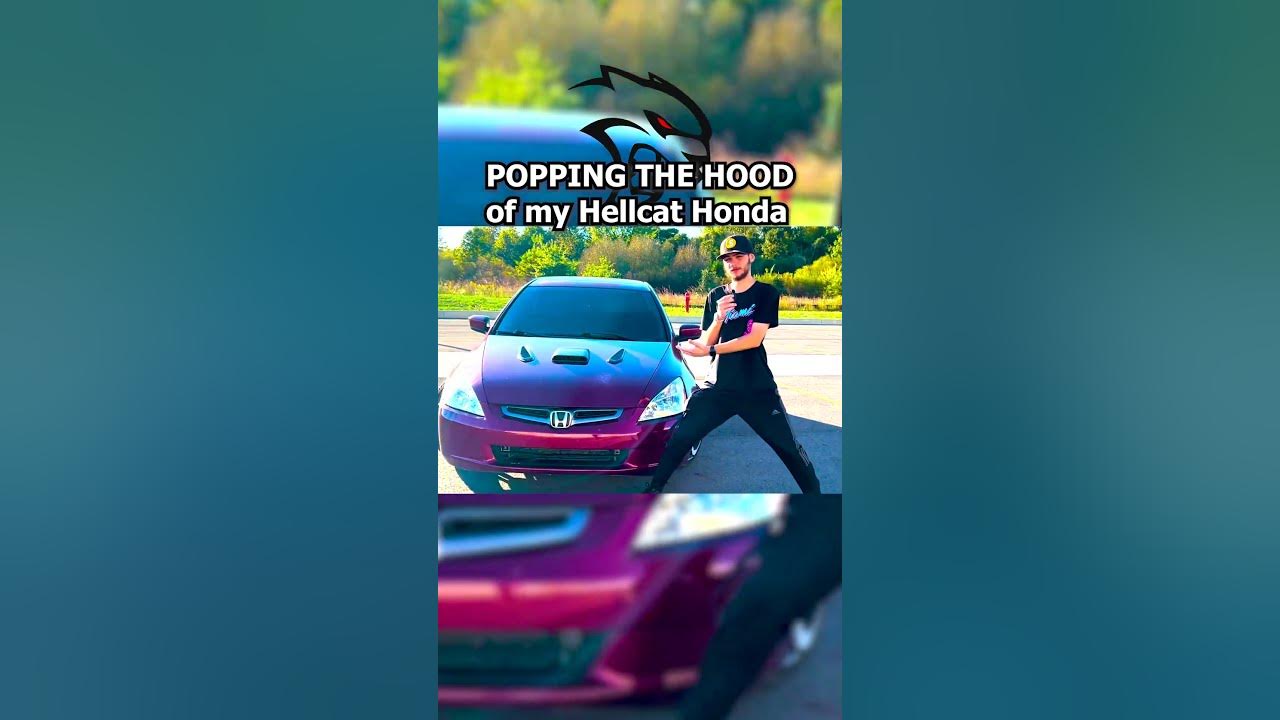 Honda Hellcord SRT POP THE HOOD #shorts - YouTube