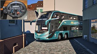 Driving through narrow Swaziland roads in ETS2 with G29 Wheel #ets2