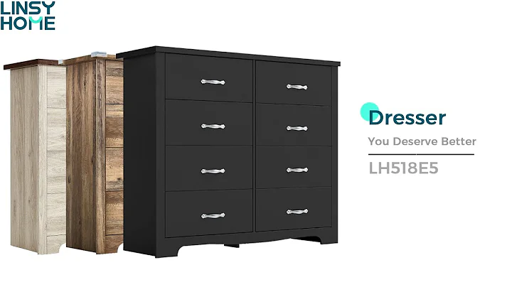 LINSY HOME LH518E5 8 Drawers Dresser Instruction