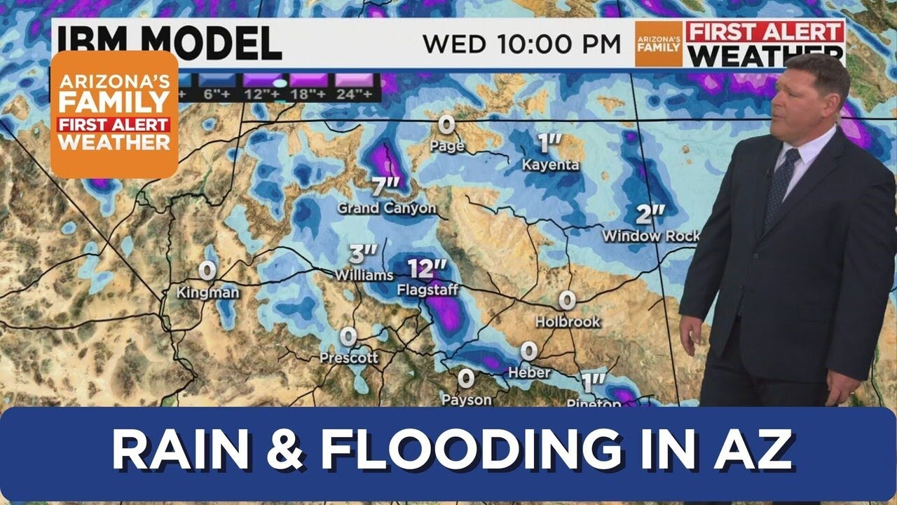 First Alert Weather Day: More rain, snow, flooding in Arizona - YouTube