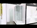 Modern Rectangular Shower Cabin | Dual Sliding Doors, Smart Control &amp; Built-in Heater
