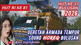 SOUND HOREG CARNIVAL LINEUP BULUSAN BCC 2026 KALIPURO DISTRICT BANYUWANGI EAST JAVA