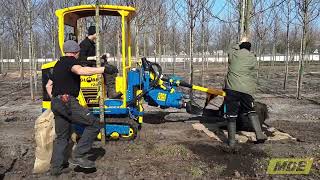 Digging trees with rootball with MDE Globe 120