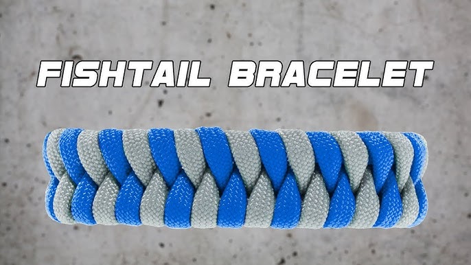 Barbed Wire Stitching Fishtail Paracord Bracelet Tutorial 