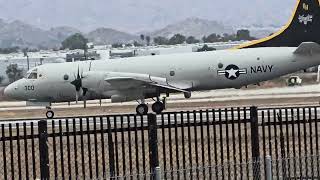 US NAVY LOCKHEED P-3C Orion, 162999 Excellent landing ,Touch and Go at March ARB