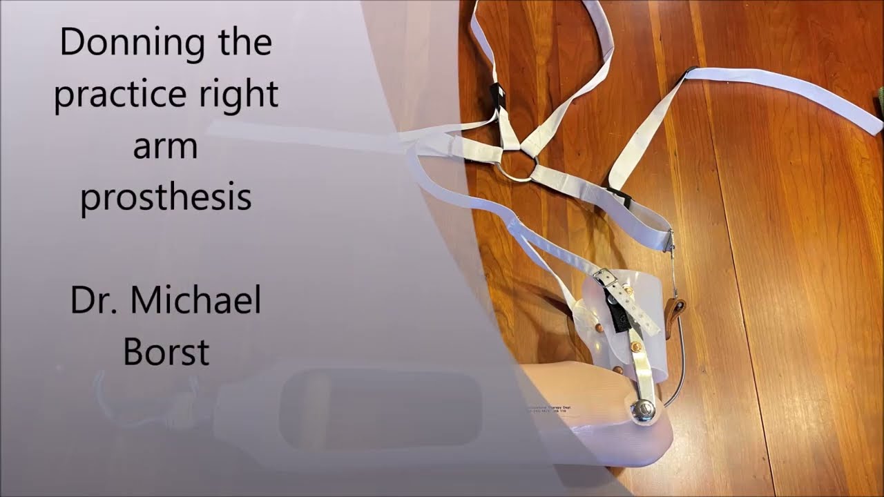 Simulation prosthesis donning