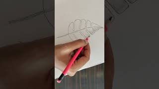 Beautiful Leaf 🌿 Sketching Practice..........#sketching #sketchbook #sketchart