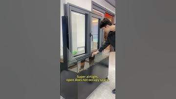 Drift window. Super airtight, open does not occupy space. #china #window #aluminium #factory
