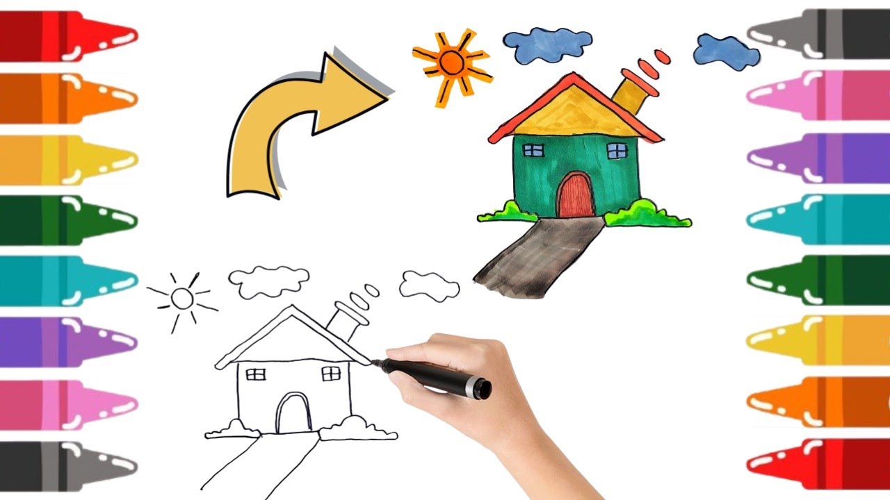 House Drawing | Easy and Simple Drawing for Kids 🏡