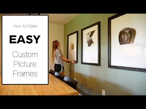 How to Make HUGE DIY Custom Picture Frames--SO EASY! 