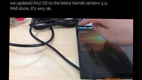 Compatibility test of Raspberry pi 4 and High brightness LCD module display