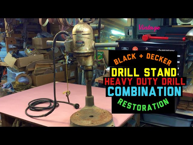 A Black & Decker space age drill – working by hand