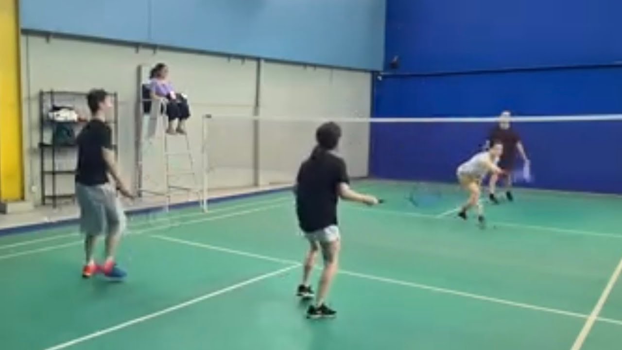Beginner Badminton Parents, Mix Doubles, 17 March 2025 - YouTube