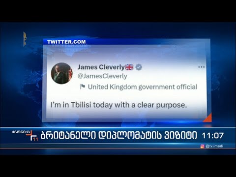 ბრიტანელი დიპლომატის ვიზიტი