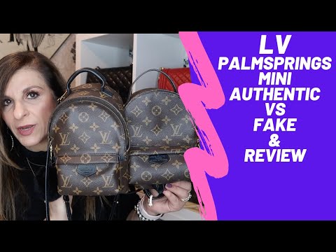 How To Spot Fake Louis Vuitton Palm Springs Mini Backpack - Brands