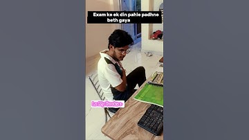 EXam Ke Ek Din Pahle Padhne Beth Gaya 🥺 #shorts #study #motivation #upsc #ssccgl #sscexamjourney
