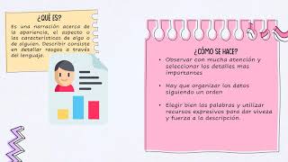 ESPAÑOL 1: DESCRIPCIÓN. QUINTO GRADO.