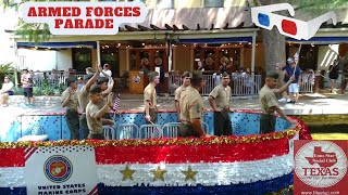 Military Salute Riverwalk Parade in 3D