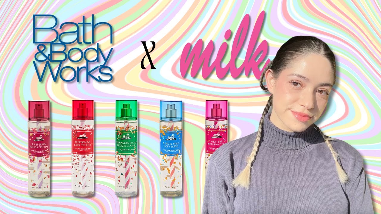 bath & body works x milk bar body mists - YouTube