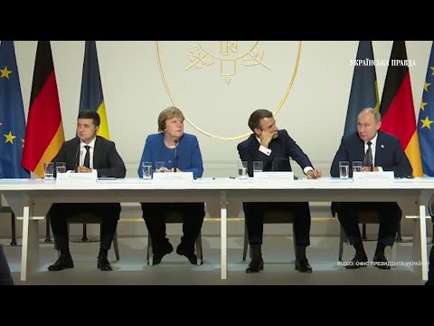 Нормандська зустріч: Пресконференція Зеленського, Путіна, Меркель і Макрона