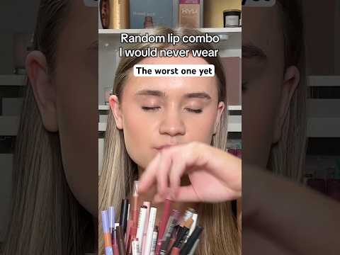 CHOOSING A LIP COMBO AT RANDOM MAKEUP CHALLENGE RANDOM LIP COMBO MAKEUP NATALIE JADE