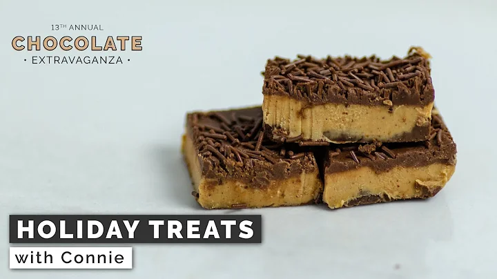 Chocolate Peanut Butter Truffle Squares with Conni...