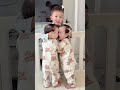 Cream puffs are their brother's little sidekick #siblings #twins #cutebabies #hum