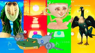 Tiles Hop EDM Rush– BRR PATAPIM vs Bombardiro Crocodilo vs Ballerina Cappuccina vs Bombombini Guzini screenshot 5