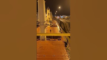 Transiting the mighty Panama Canal 🇵🇦 🔥 #ships #shorts #trendingshorts #ocean #viral