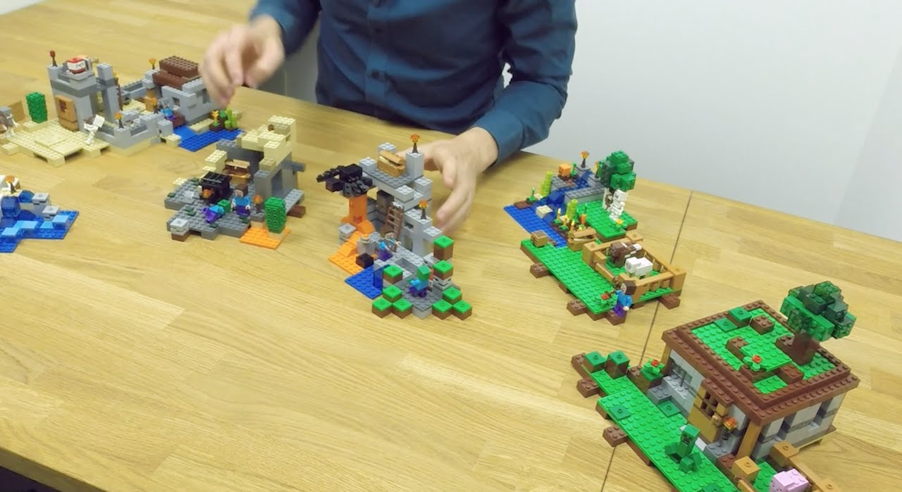 all minecraft lego sets combined