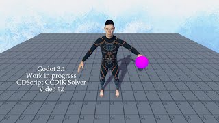 Godot W.I.P CCDIK Solver 2
