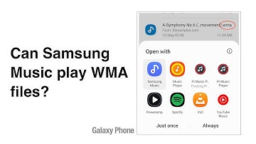 Can Samsung Music play WMA files? How to play WMA music files on the Galaxy phone?
