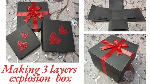 Explosion Box Ideas | Diy 3 Layers Explosion Box | Birthday Gift Idea | Explosion Box Tutorial