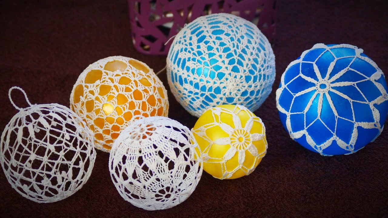 HOW TO SHAPE AND STIFFEN CROCHET ORNAMENTS \ BAUBLES
